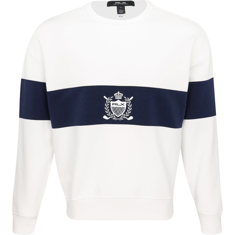 Crest Double-Knit Sweatshirt|Ceramic White/Refined Navy|Medium|Large|X-Large
