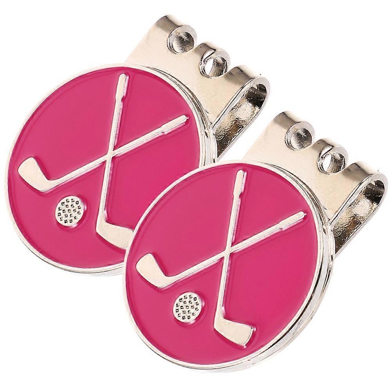Portable Metal Golf Hat Clips with Ball for Golf Enthusiasts  2 Pack