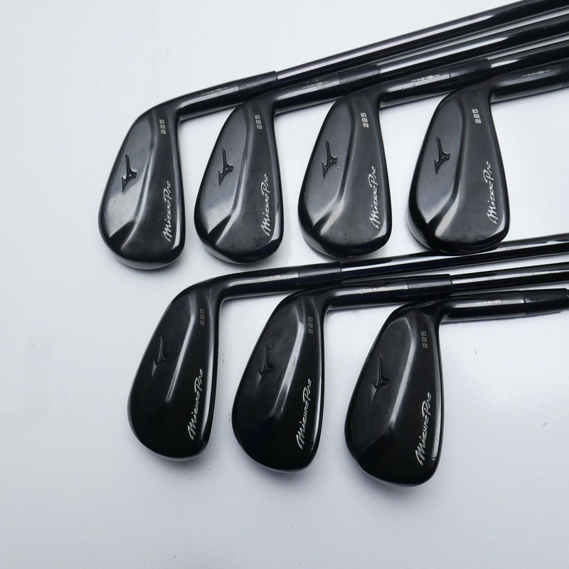 Used Mizuno Pro 225 Black Limited Edition Iron Set / 4 – PW / Stiff Flex