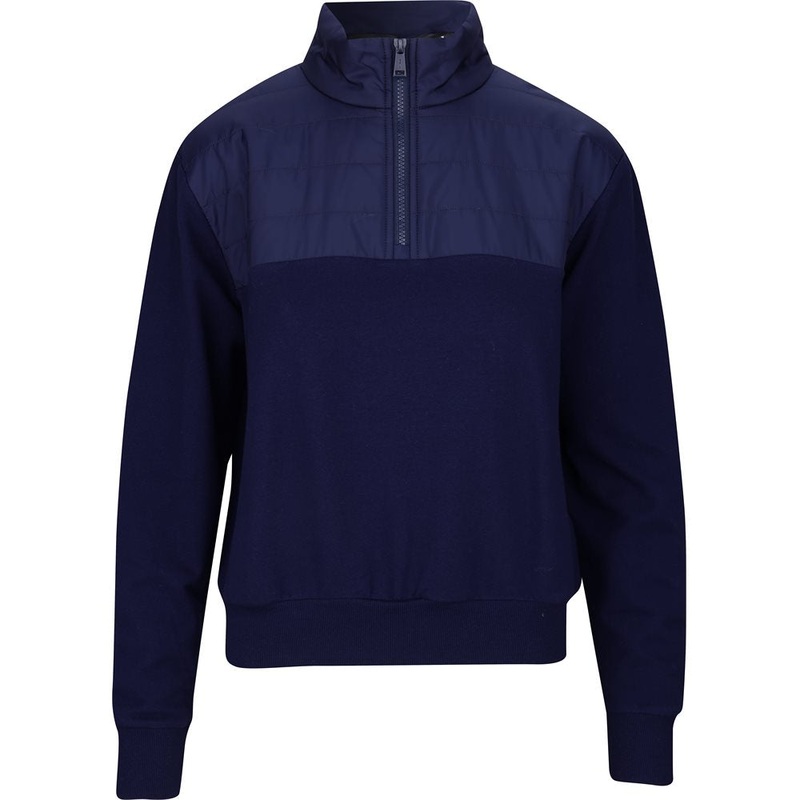 Women’s Cashmere Touch Fleece Quilted Hybrid 1/4 Zip Midlayer