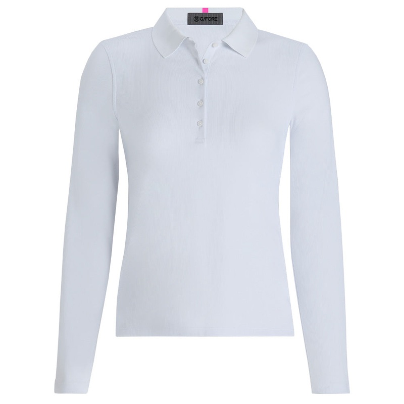 Women’s Ribbed Tech Nylon Long Sleeve Polo