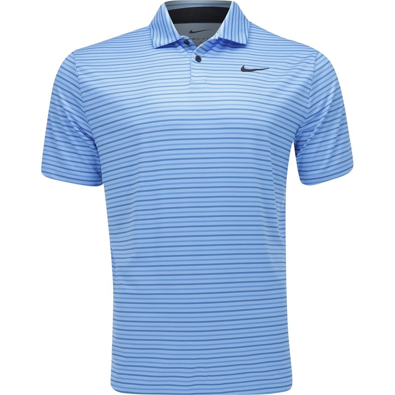 Dri-FIT Tour Striped Polo|University Blue/Black|Glacier Blue/Black|Madder Root/Black|Bicoastal/White|Hyper Royal/Black|X-Large|Small|Medium|Large|XX-Large