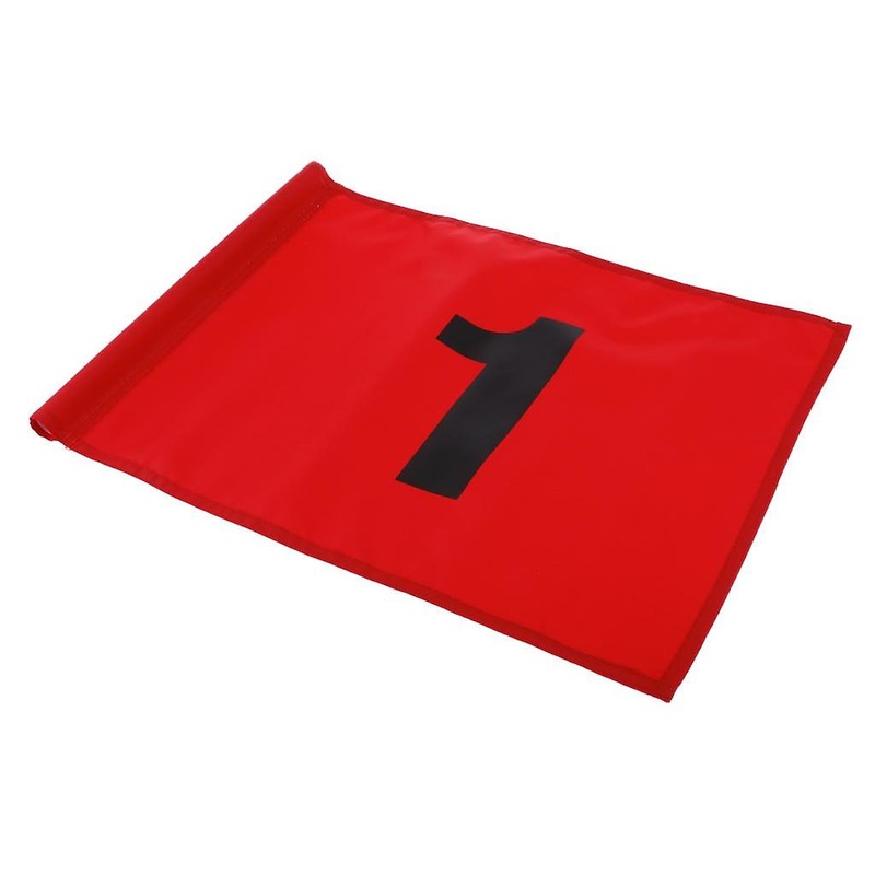 Golf Flag Golf Practice Training Putting Green Flag Red with Number 1