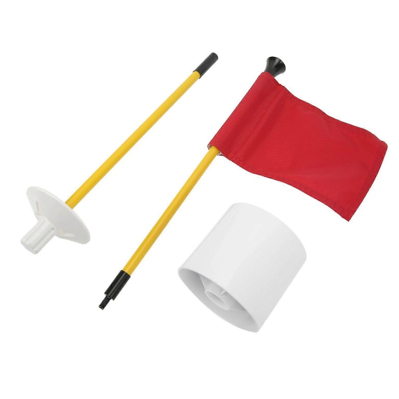 Golf Putting Green Flagstick and Hole Cup Set – Complete Golf Pin Flag and Cup for Putting Practice