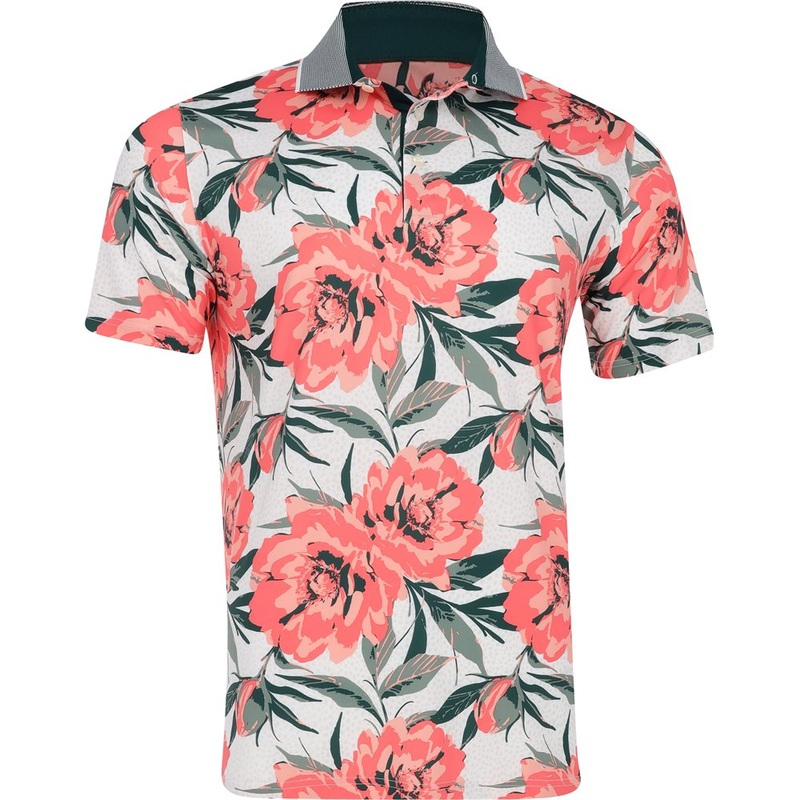 MATTR Beautiful Game Polo|White Glow/Red Fire|Small|Medium|Large|X-Large|XX-Large