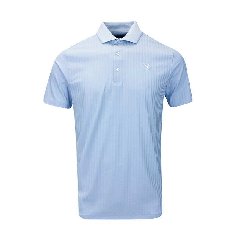 PUMA MATTR Stripe Jacquard Men’s Polo (Haute Tropic)