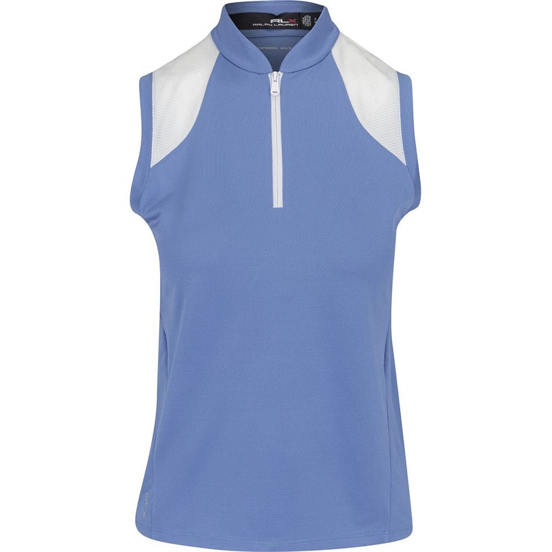 Women’s Sleeveless Air Tech Pique Mesh Mix With Contrast Polo