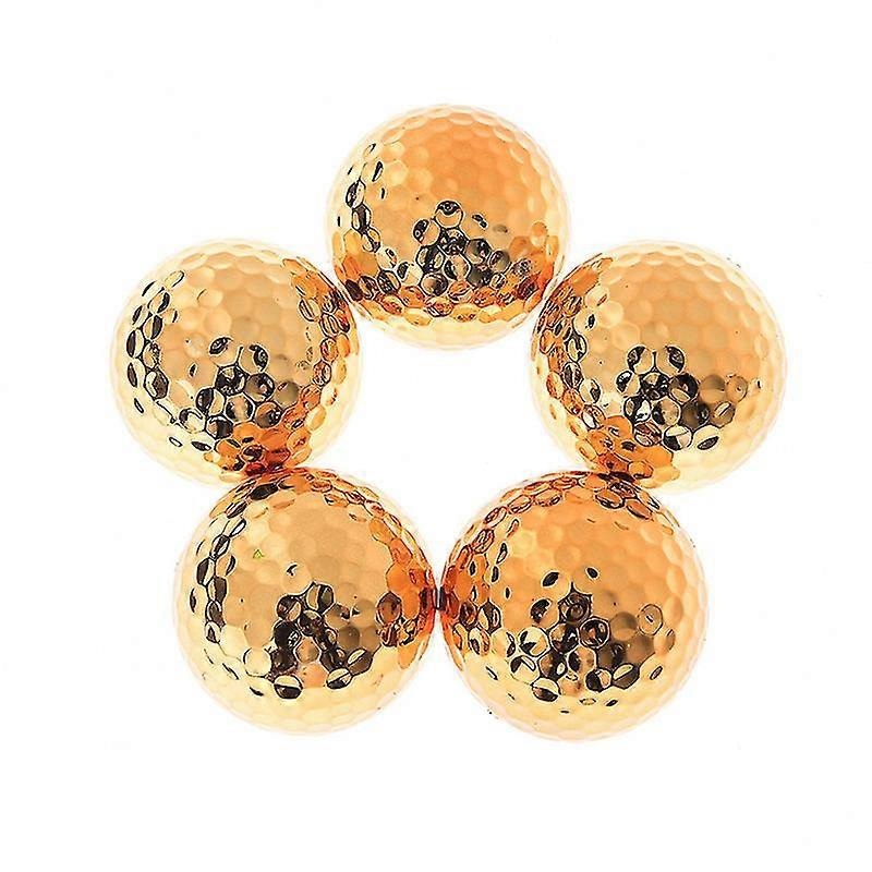 2025 1pc Golf Balls Novel Ball Golf Equipment Gold Color