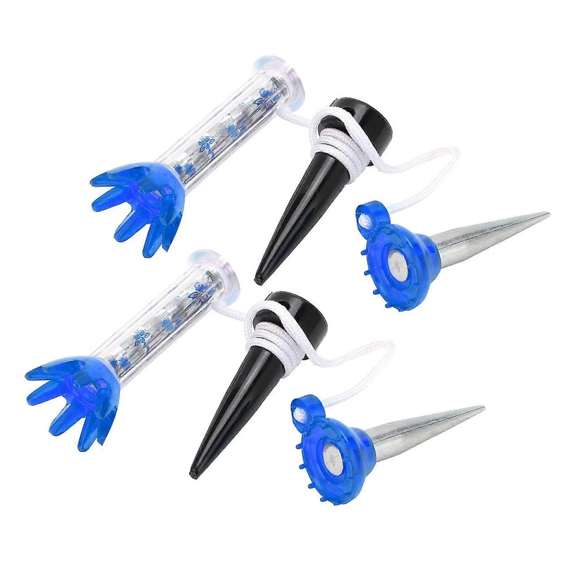 2PCS Magnetic Golf Ball Holder Tees Set Unbreakable Plastic Golf Ball Tees Nails Magnetic HolderBlue
