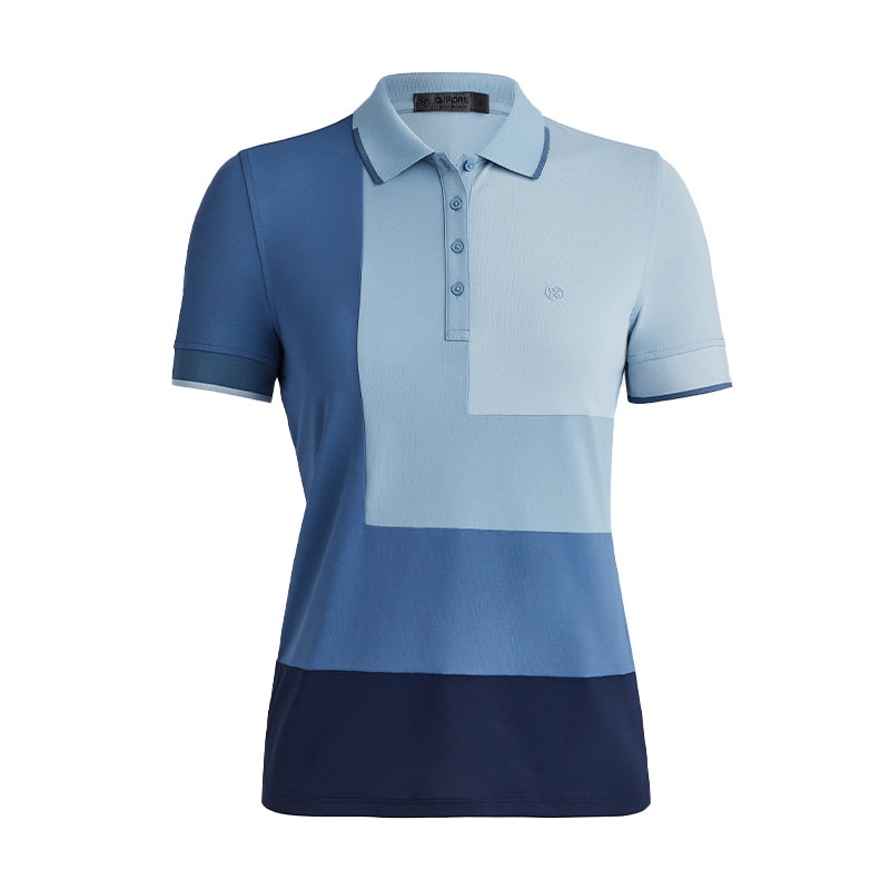 GFORE Colour Block Tech Pique Women’s Polo (Fjord)