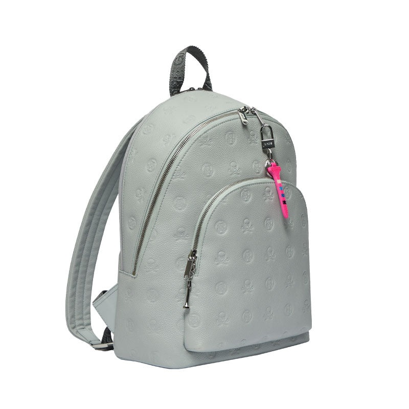 GFORE Embossed Skull & Tees Leather Backpack (Nimbus)