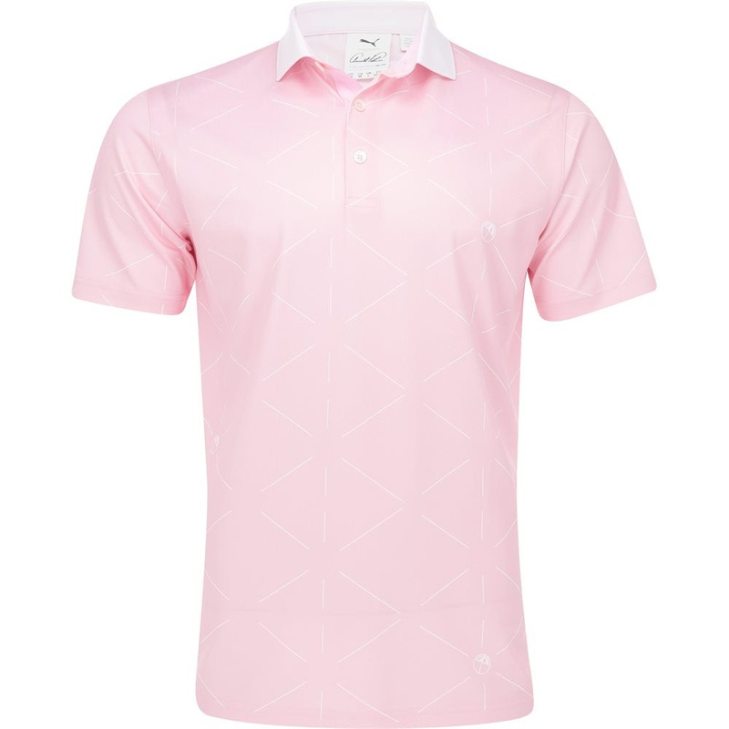 PUMA x Arnold Palmer Geo Polo|Pale Pink/White Glow|Blue Skies|Medium|Large|X-Large|XX-Large|Small