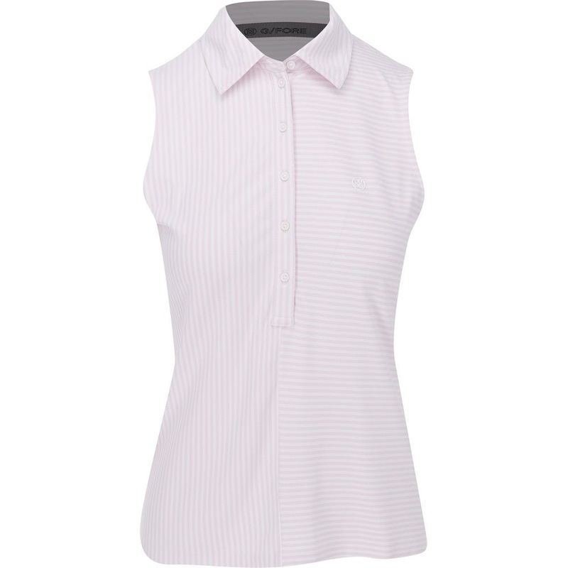 Women’s Feeder Stripe Tech Pique Sleeveless Polo