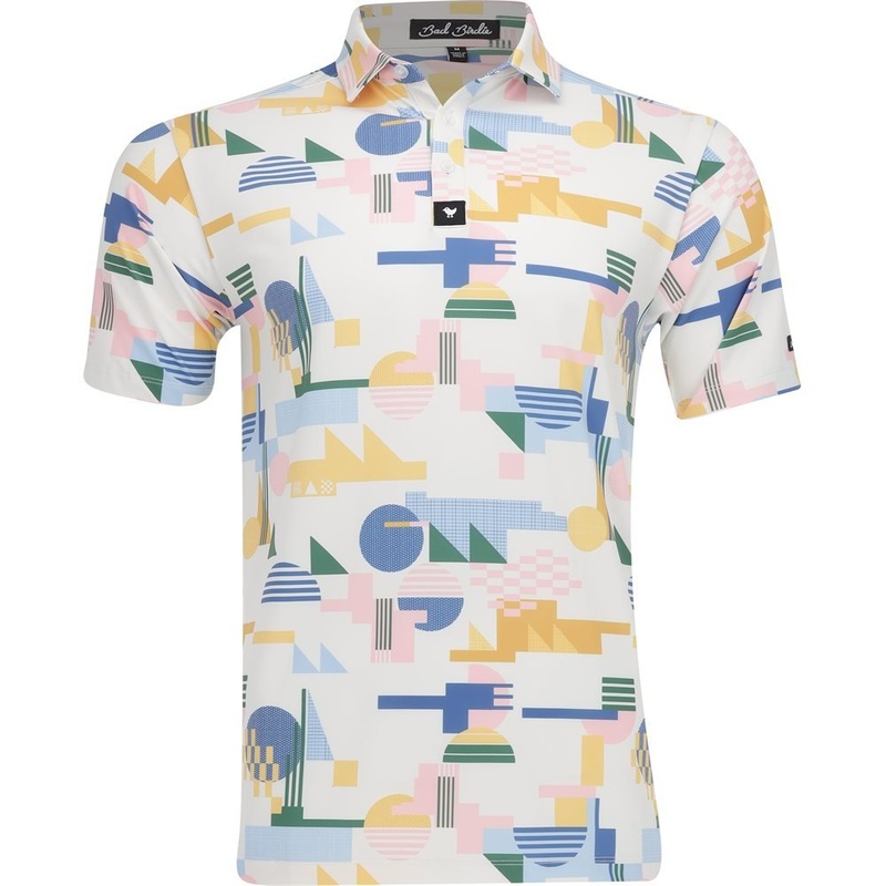 Core HW Polo|Off White Multi Shapes|Small|Large|X-Large|XX-Large