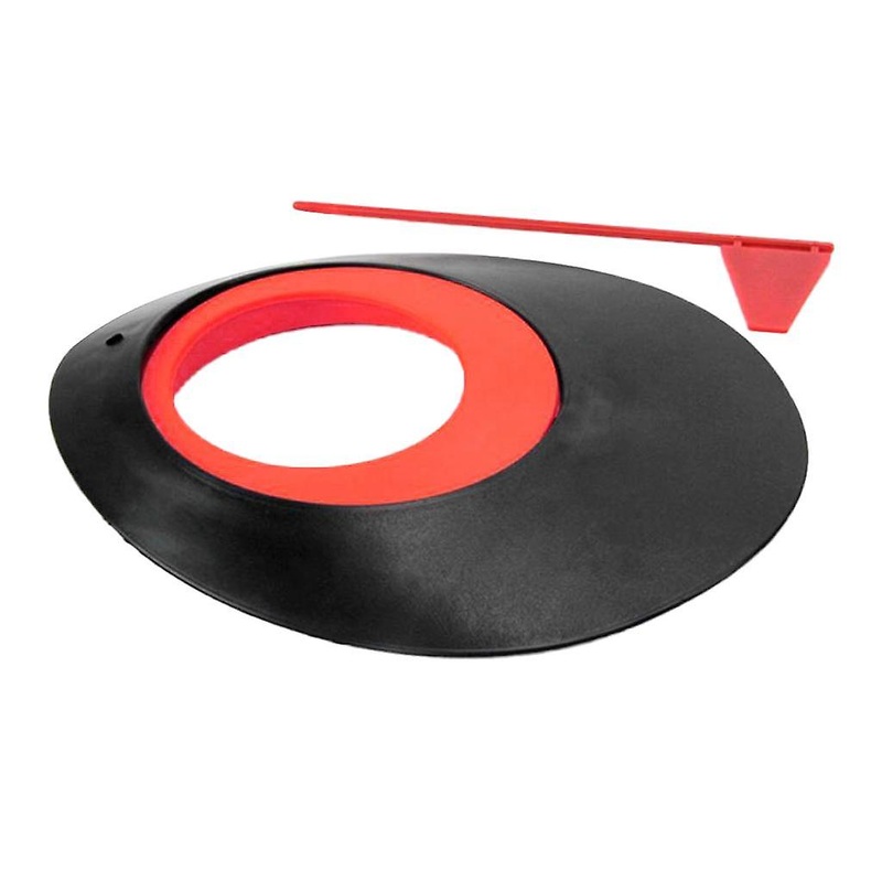 Golf Putting Hole with Flag Putting Practice Cup Training Aids Red  2