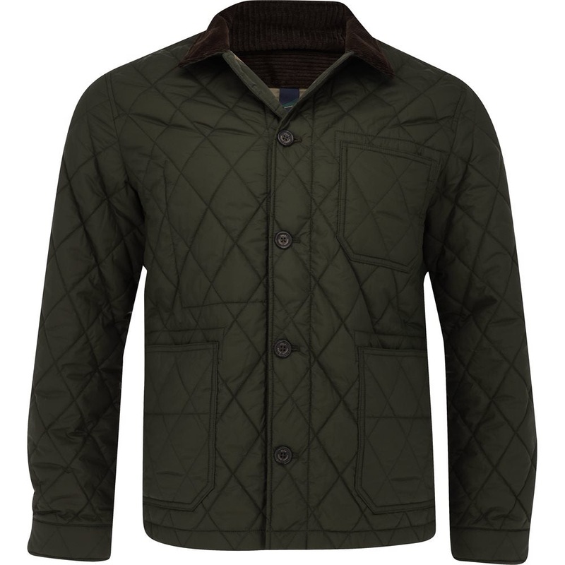 Matte Fine Poly Quilted Chore Jacket