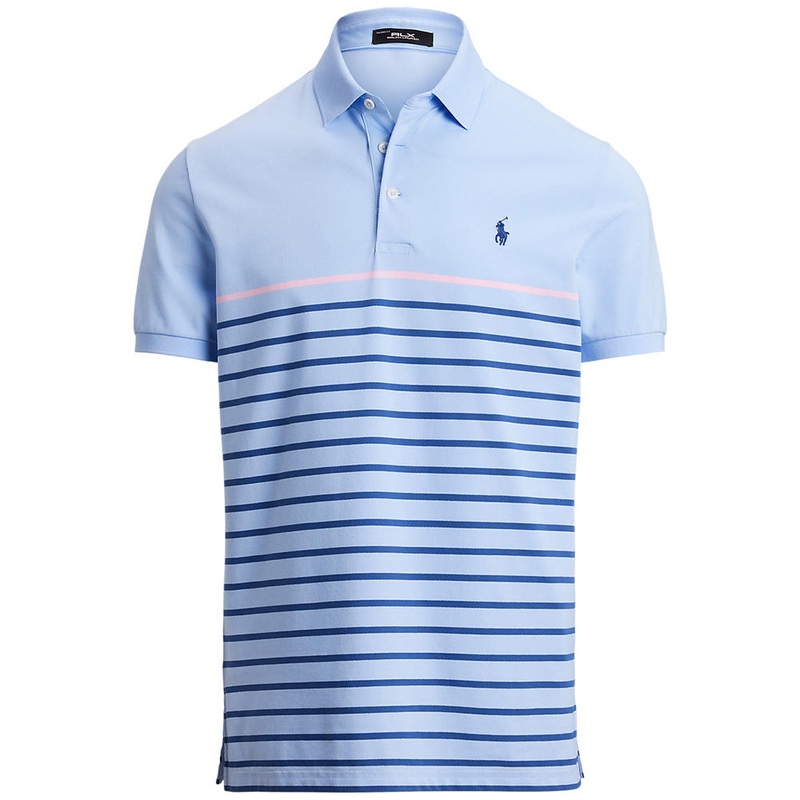 Performance Pique Tailored Fit Striped Polo