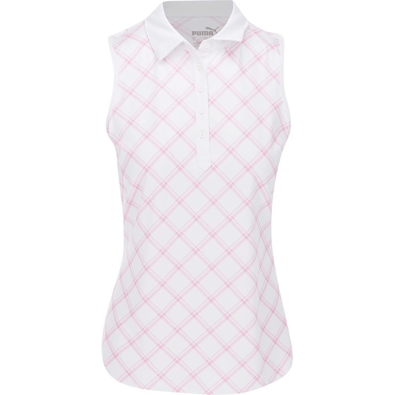Women’s CLOUDSPUN Plaid Sleeveless Polo