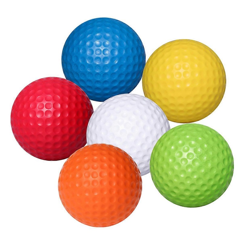 6 Pcs Flying Toy Impact Golf Balls Practice Balls Plastic Play Balls Golf Training Balls Golf Play Balls