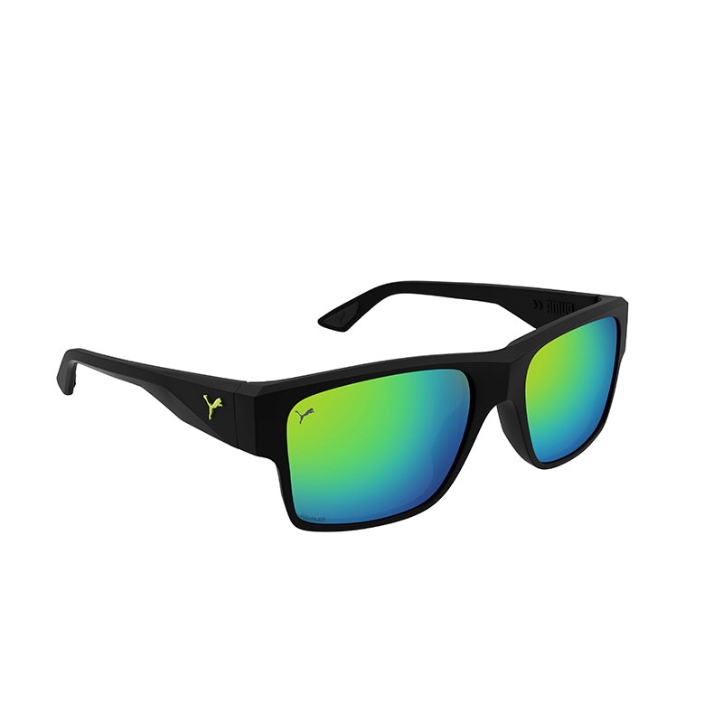 PUMA PU0403S Black/Black/Green Sunglasses
