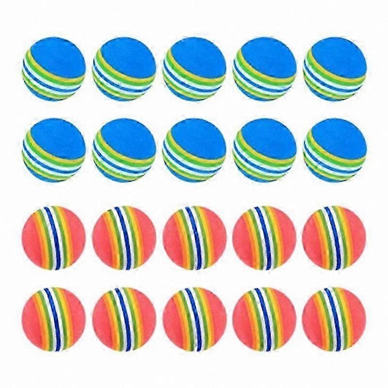 Soft Foam Golf Balls – 20 Pack Rainbow Sponge Balls for Practice Indoors and Outdoors