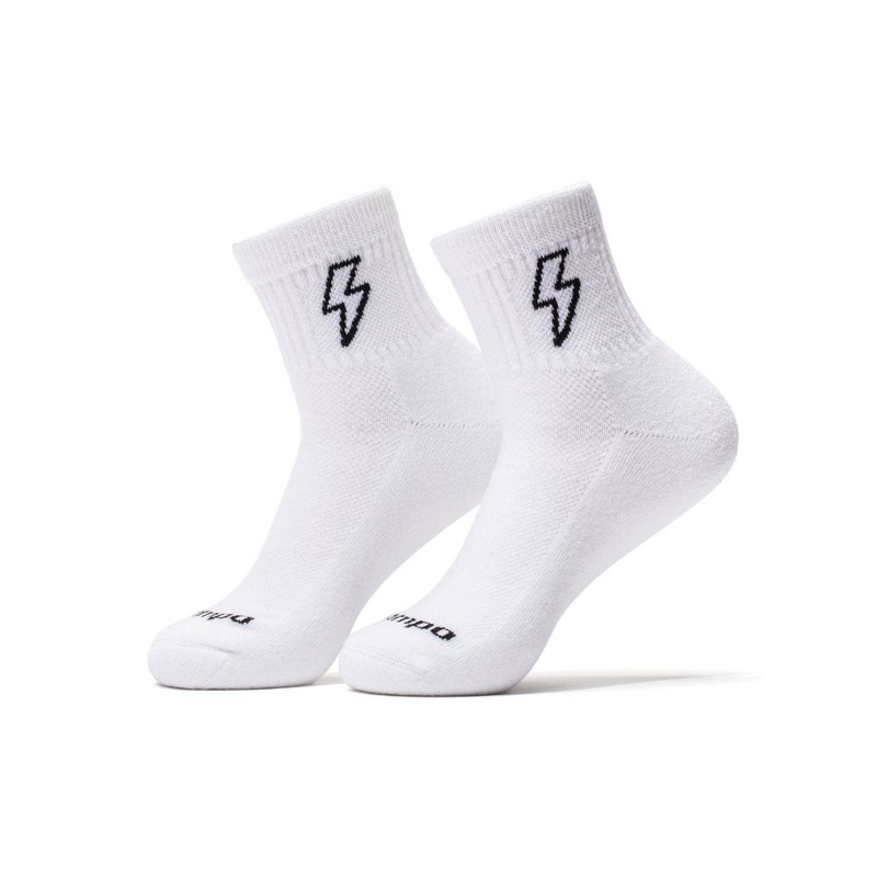 The Bolts Socks|White/Black|Small/Medium|Medium/Large