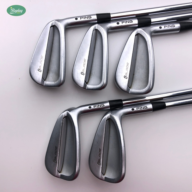 Used Ping iBlade Iron Set / 6 – W / Ping AWT 2.0 Regular Flex