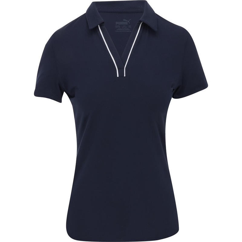 Girls’ CLOUDSPUN Piped Polo|Deep Navy|Small|Large|X-Large
