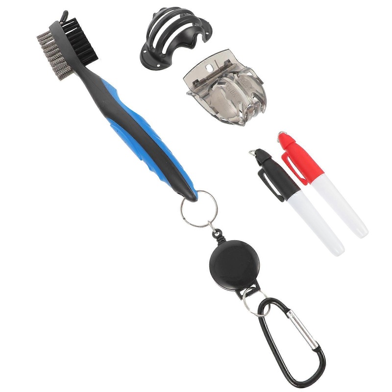 Golf Accessories Line Marker Professional Ball Marker for Golf Playing Black Plastic Golf Ball Line Drawing 7.51.40.8in 1 Set