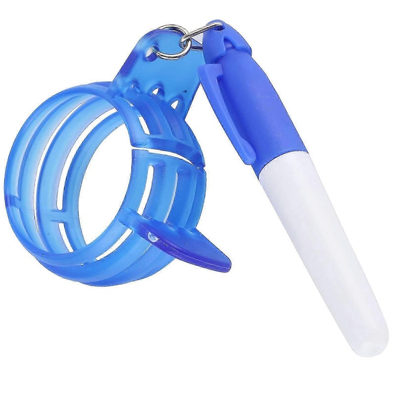 Golf Ball Line Marker Alignment Kit, Golf Ball Line Drawing Marker, Golf Ball Liner Golf Ball Marking Tool Kit with Marker for Golfer Accessories(Blue