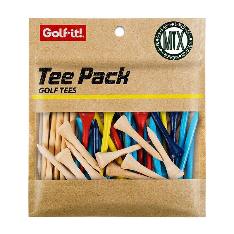 GOLF LITE T-440 Lite Mix Wood Tee Pack
