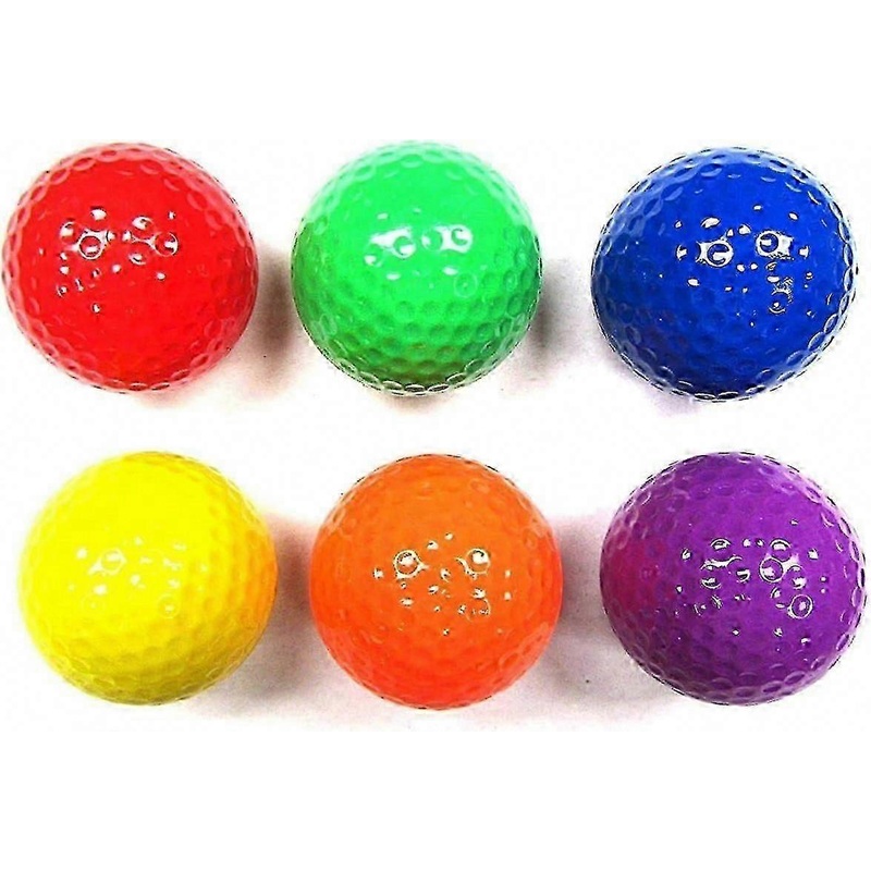 Mixed Color Golf Balls for Driving Range & Practice (6 Colors)