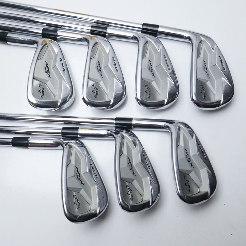Used Callaway Apex Pro 19 Iron Set / 5 – PW + AW / Stiff Flex / Left-Handed