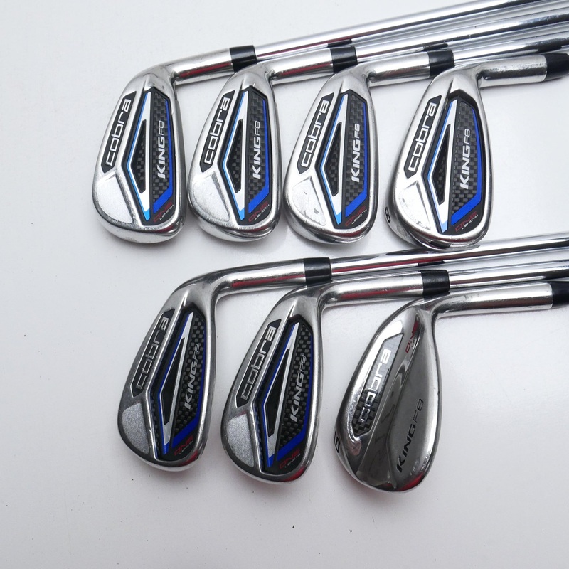 Used Cobra King F8 One Length Iron Set / 5 – PW + GW / Regular Flex