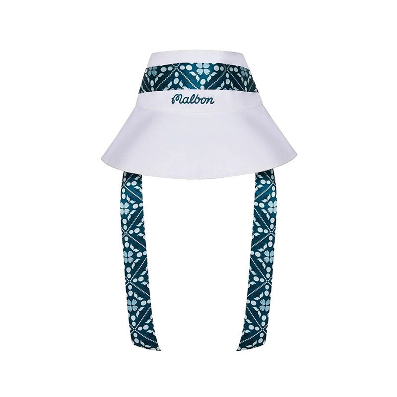 MALBON GOLF Delilah Open Top Women’s Bucket Hat (White)