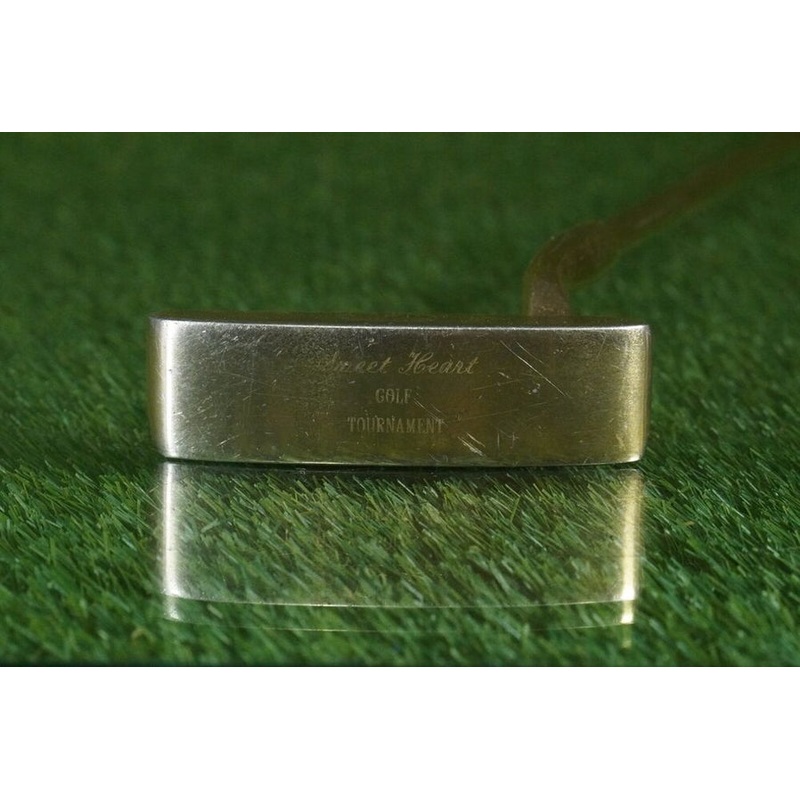 SCOTTSDALE MONTE CARLO SBM GOLF 24K PLATED PUTTER 35 GOLD SHAFT LEATHER GRIP RH