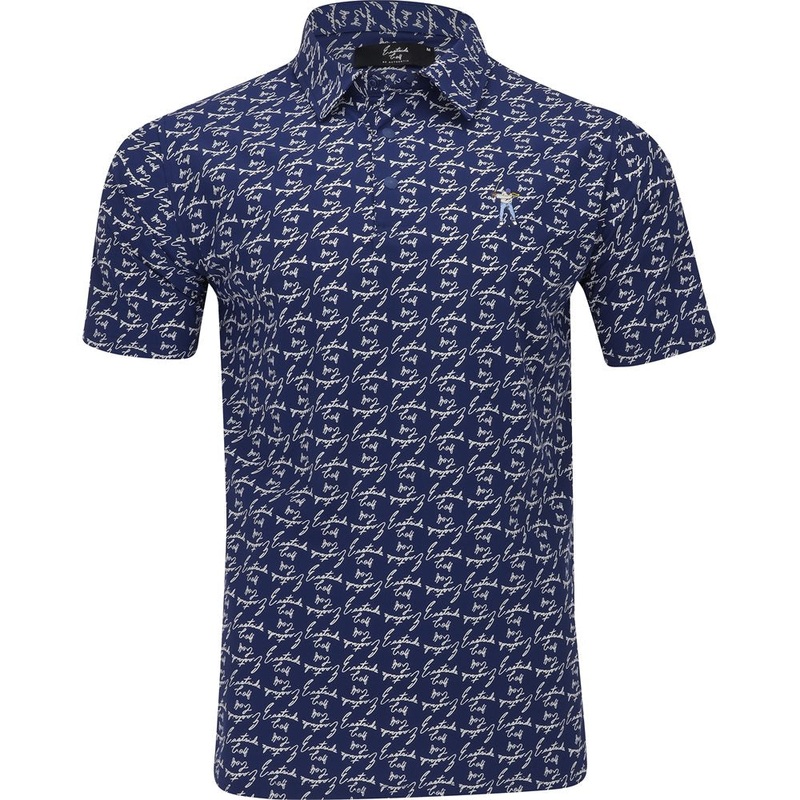 Snap Placket Print Polo|True Navy Print|Jet Stream Print|Medium|Large|X-Large|XX-Large