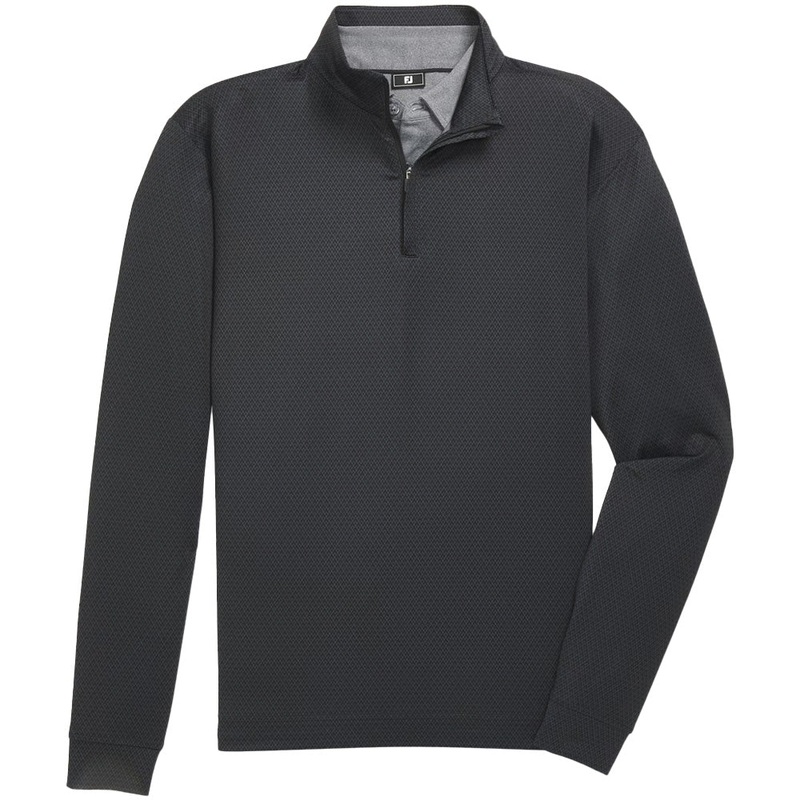 Tonal Deco Diamond 1/4 Zip Pullover