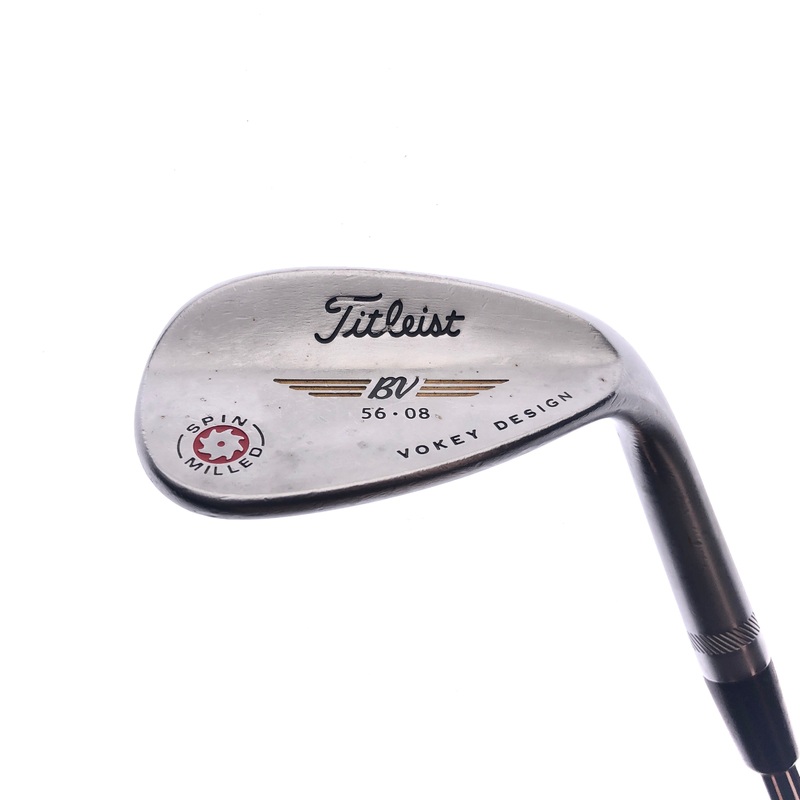 Used Titleist Vokey Spin Milled Red Sand Wedge / 56.0 Degrees / Wedge Flex