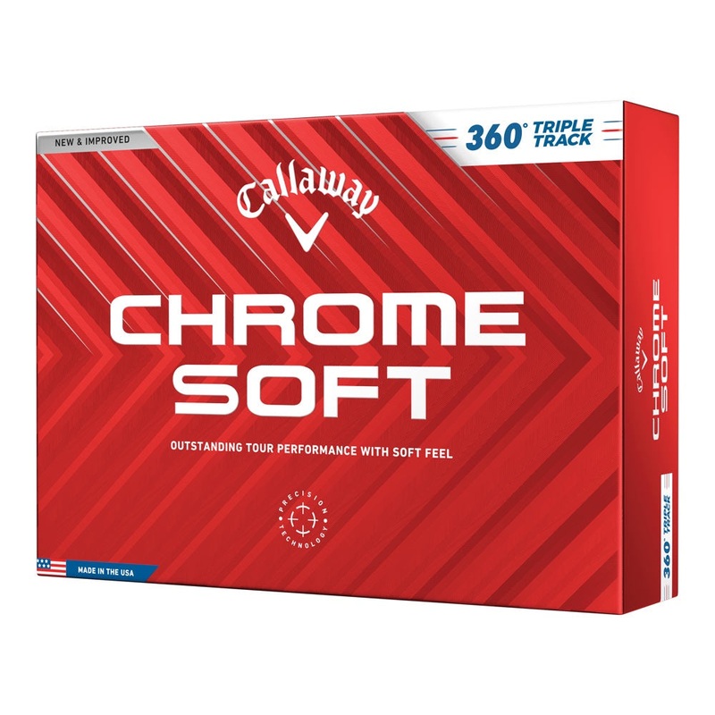 Callaway Chrome Soft ’24 360 Triple Track Golf Balls – Dozen