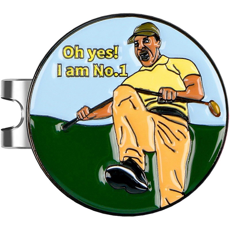 Golf Ball Marker Exquisite Pattern Compact Size High Strength Rustproof Easy to Carry Iron Golf Ball Marker with Magnetic Hat Clip Set Golf Supplies