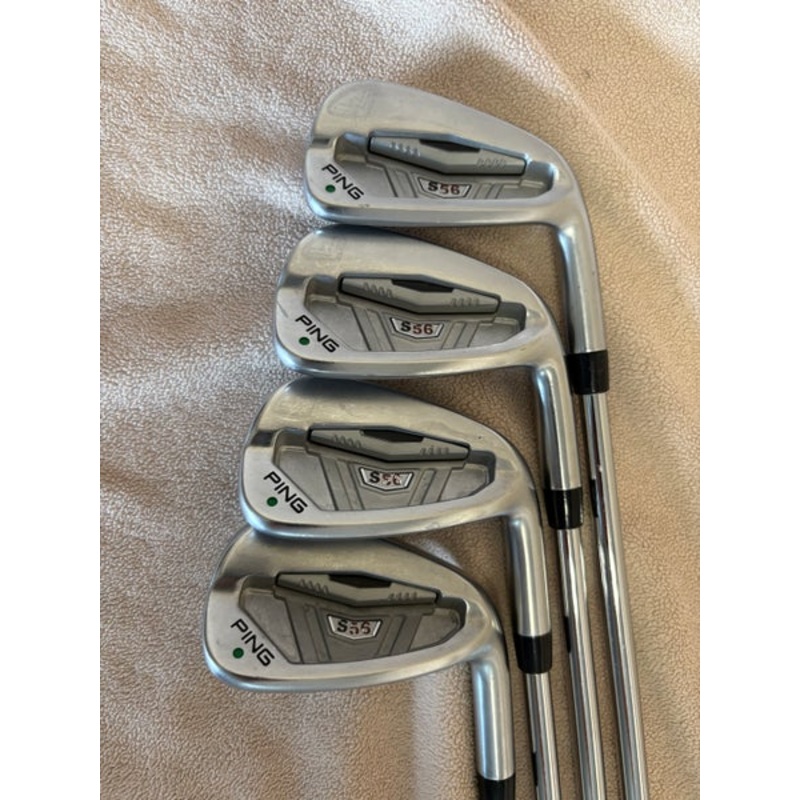 Men’s Ping S56 Right Handed Iron Set Stiff Flex 4 Pieces Steel Shaft (Used)