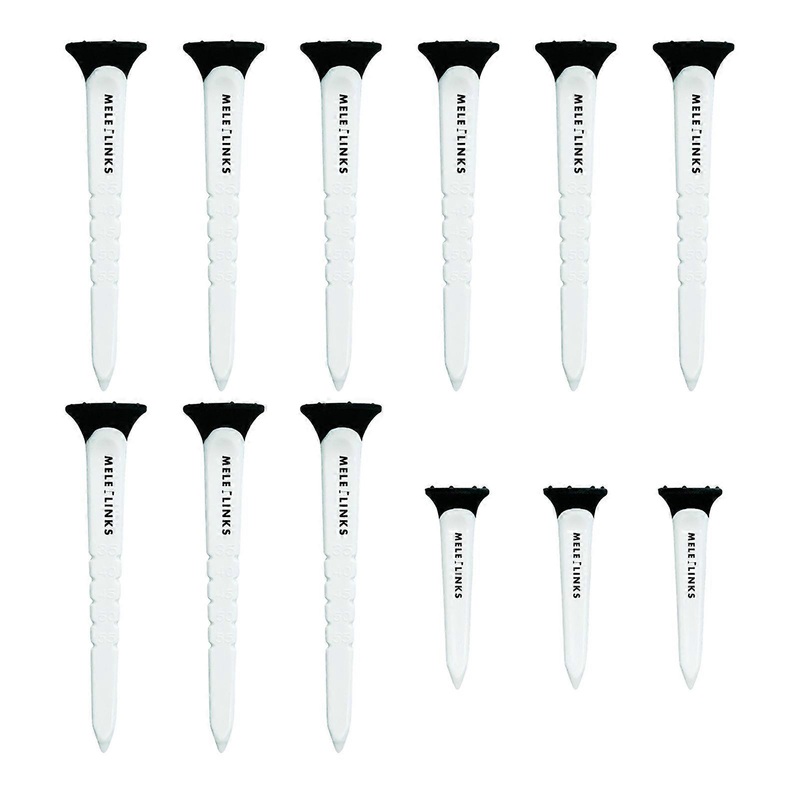 12 Pack Golf Tees Adjustable Plastic Tees Reduces Friction Side Spin Long Short Golf Tees Bulk for Men Golf Accessories