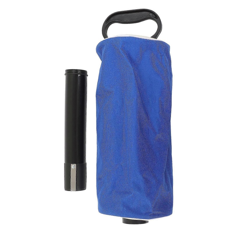 80 Ball Blue Golf Ball Retriever Bag – Detachable Plastic Tube Rubber Handle