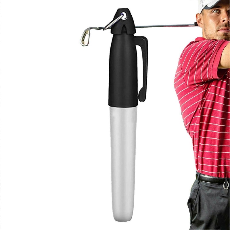 Golf Ball Marker Pen  Precision Ball Marker, Golf Line Marker, Professional Golf Ball Line Tool for Accuracy Black