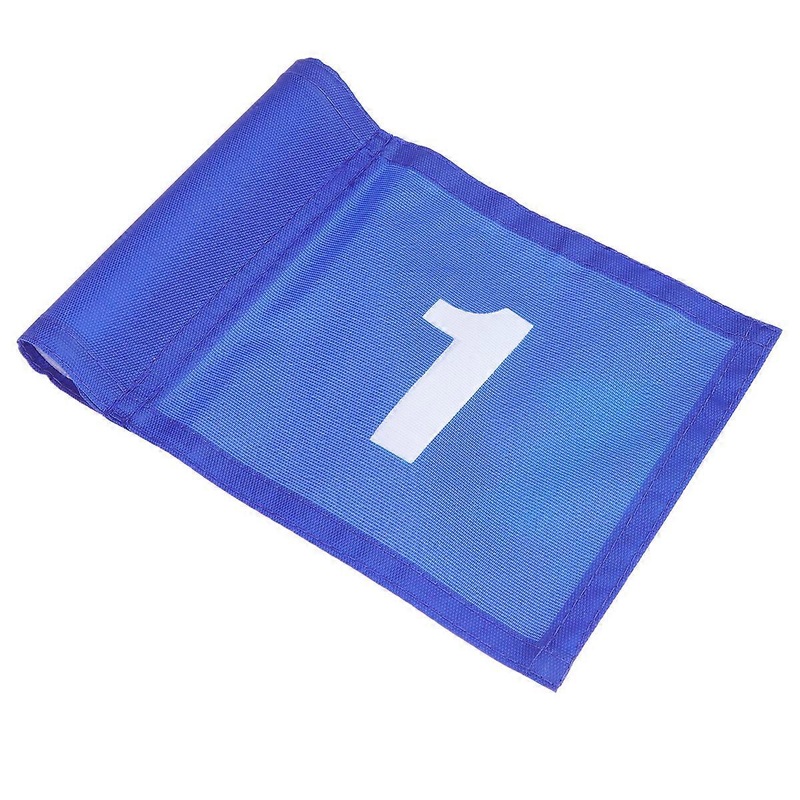 Tear Resistant Training Flag Monochrome Design For Golfers Portable Blue 1Pcs