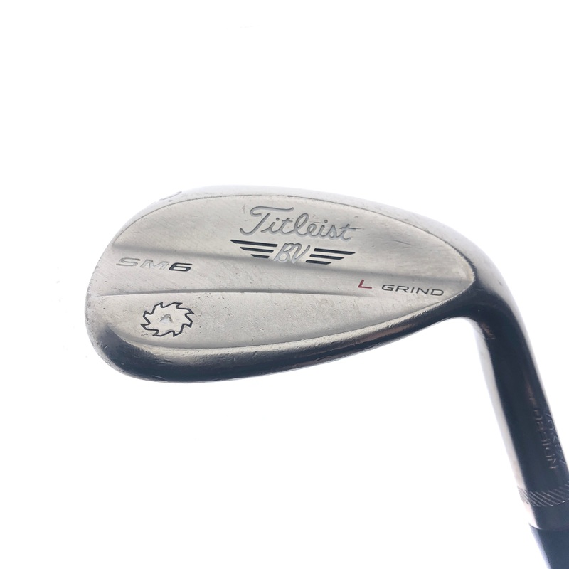 Used Titleist Vokey SM6 Steel Grey Lob Wedge / 60.0 Degrees / Wedge Flex