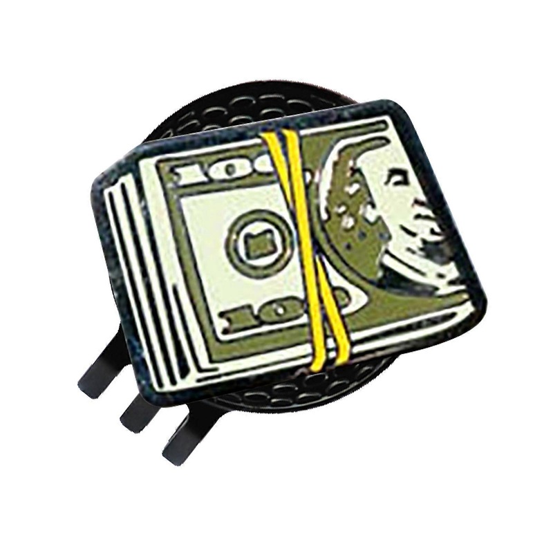 America Cash Golf Ball Marker Magnetic Golf Hat Clip Men Women Golfer Hats Pants Bags Visors Belts Metal Clip Golf Accessories Enthusiasts Gift