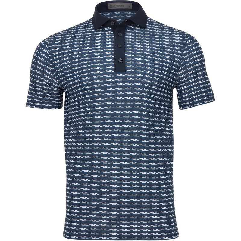 Brick Stripe Tech Pique Polo|Deep Sea|Small|Large|X-Large