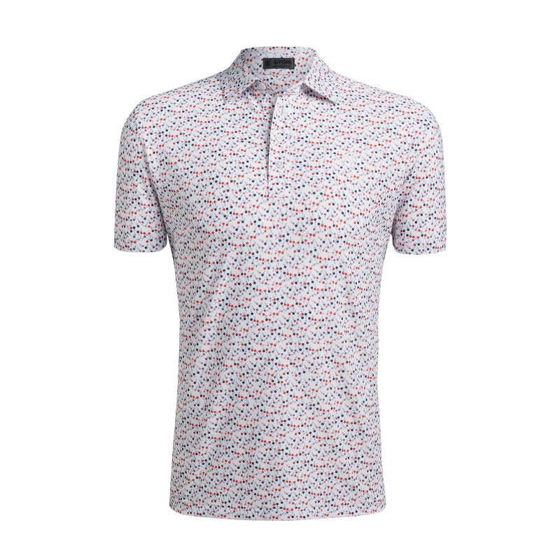 GFORE Papi Printed Pique Men’s Polo (Snow)